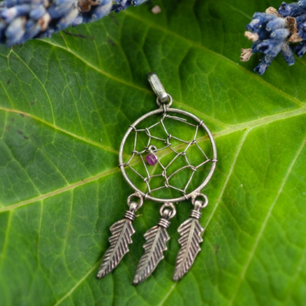 Sterling Silver Dream Catcher Pendant